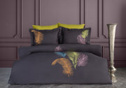 Комплект постільної білизни Dantela Digital Satin 200х220 см Iz Antrasit - Yesil