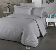 Постільна білизна Cotton Shine Stripe Satin 200х220 Gri