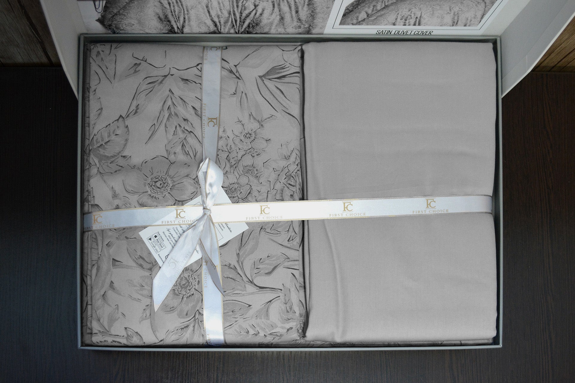 Постільна білизна First Choice Cotton Satin 160x220 Advina Grey