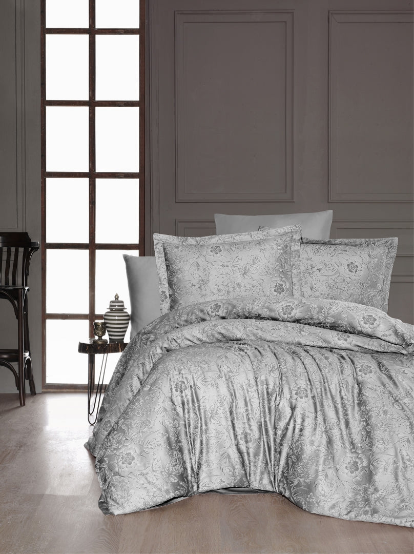 Постільна білизна First Choice Cotton Satin 160х220 сімейний Advina Grey