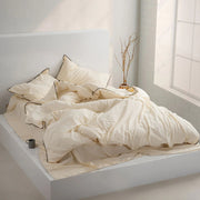 Постільна білизна Limasso Stonewashed Essualte 200 х 220 см Akdeniz Cream