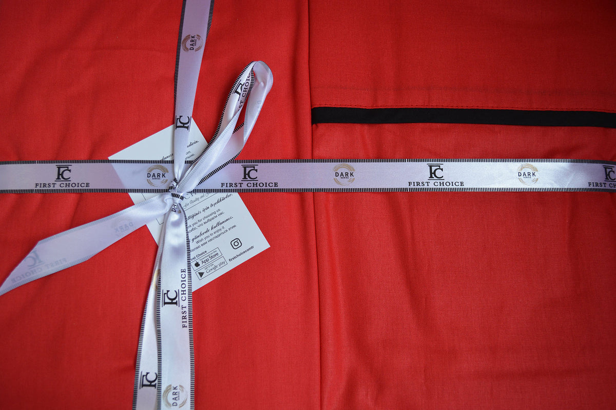 Постільна білизна First Choice Ranforce Deluxe DARK 200 х 220 см Alisa Red