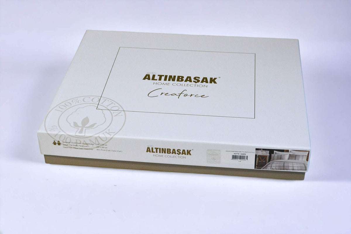 Постільна білизна Altinbasak Ranforse 160 х 220 см Campo Pebble