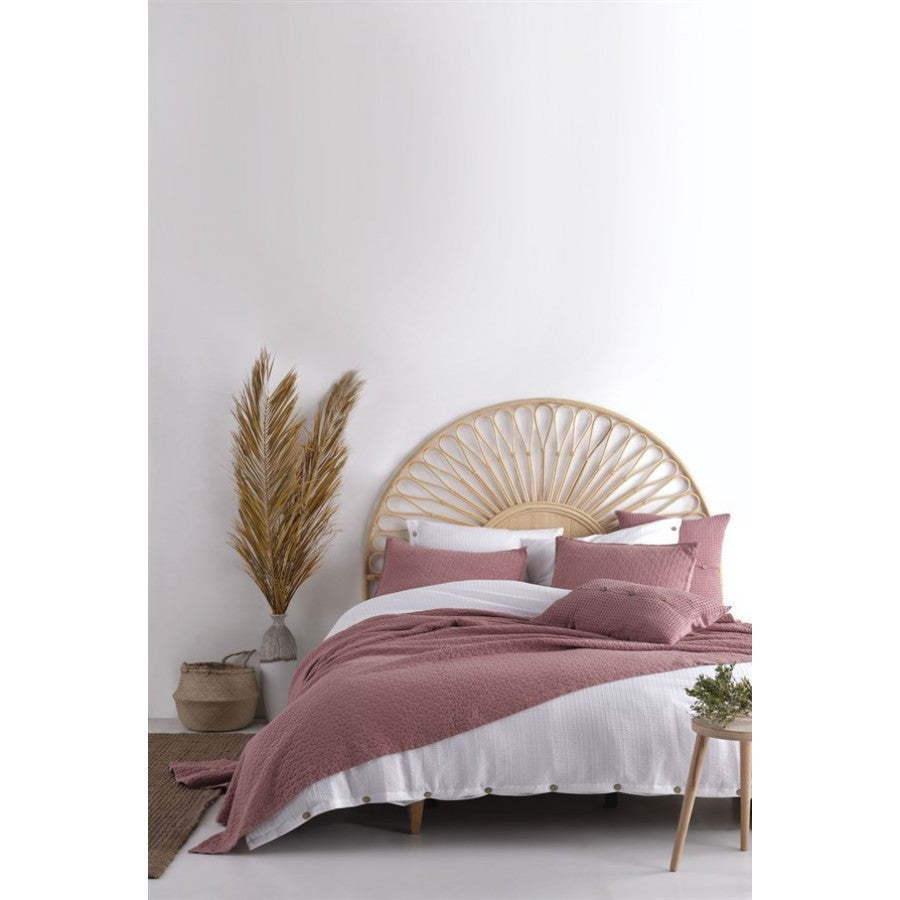 Покривало з наволочками Limasso 240×260 см. Ambiance Old Rose