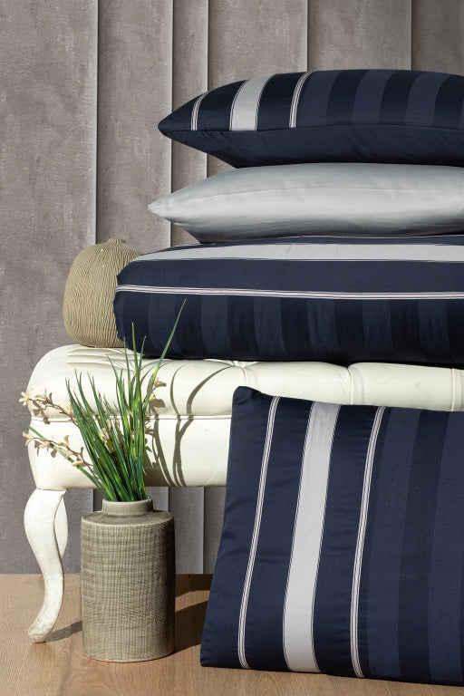 Постільна білизна First Choice Deluxe Satin DARK 160х220 Artwel Navy Blue