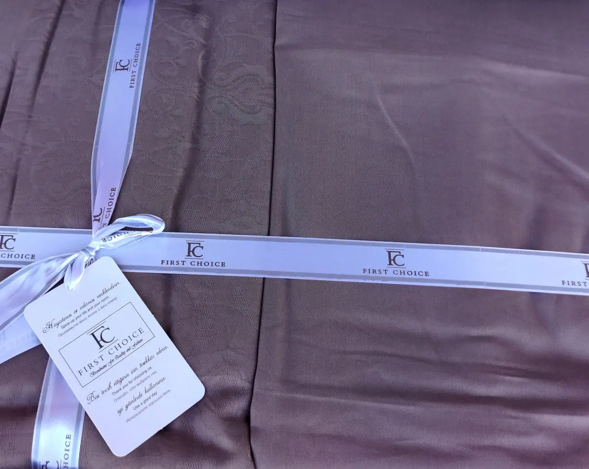 Постільна білизна First Choice Jacquard Satin 200 х 220 см Athena Lilac