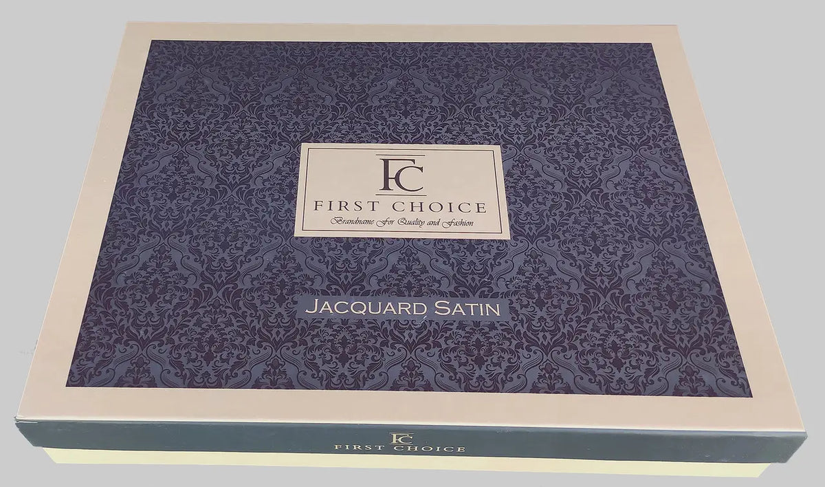 Постільна білизна First Choice Jacquard Satin 200 х 220 см Etnic Beige