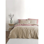Постільна білизна Limasso Stonewashed Ranforse 200 х 220 см Aura Bej