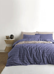 Постільна білизна Limasso Stonewashed Ranforse 200 х 220 см Aura Denim