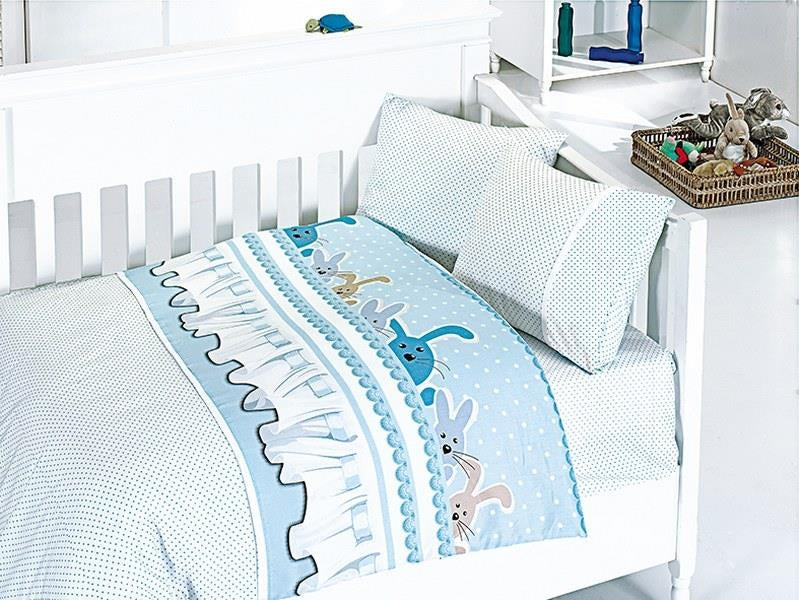 Постільна білизна для новонароджених First Choice Baby 100х150 см. Ginny Blue