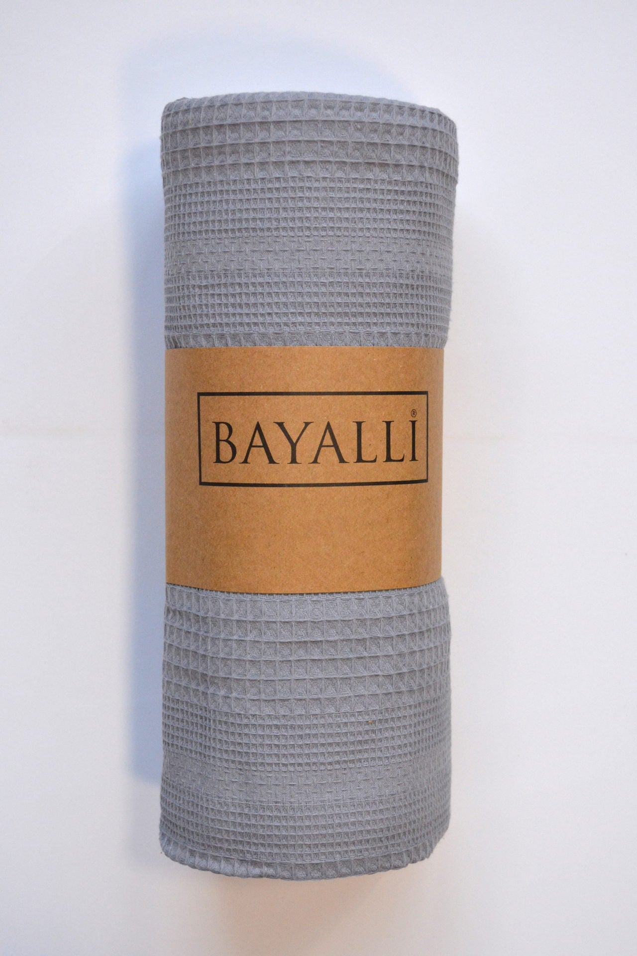Вафельне простирадло-покривало Bayalli 160x230 см. Grey