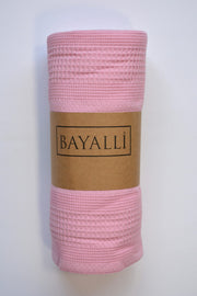 Вафельне простирадло-покривало Bayalli 160x230 см. Pembe