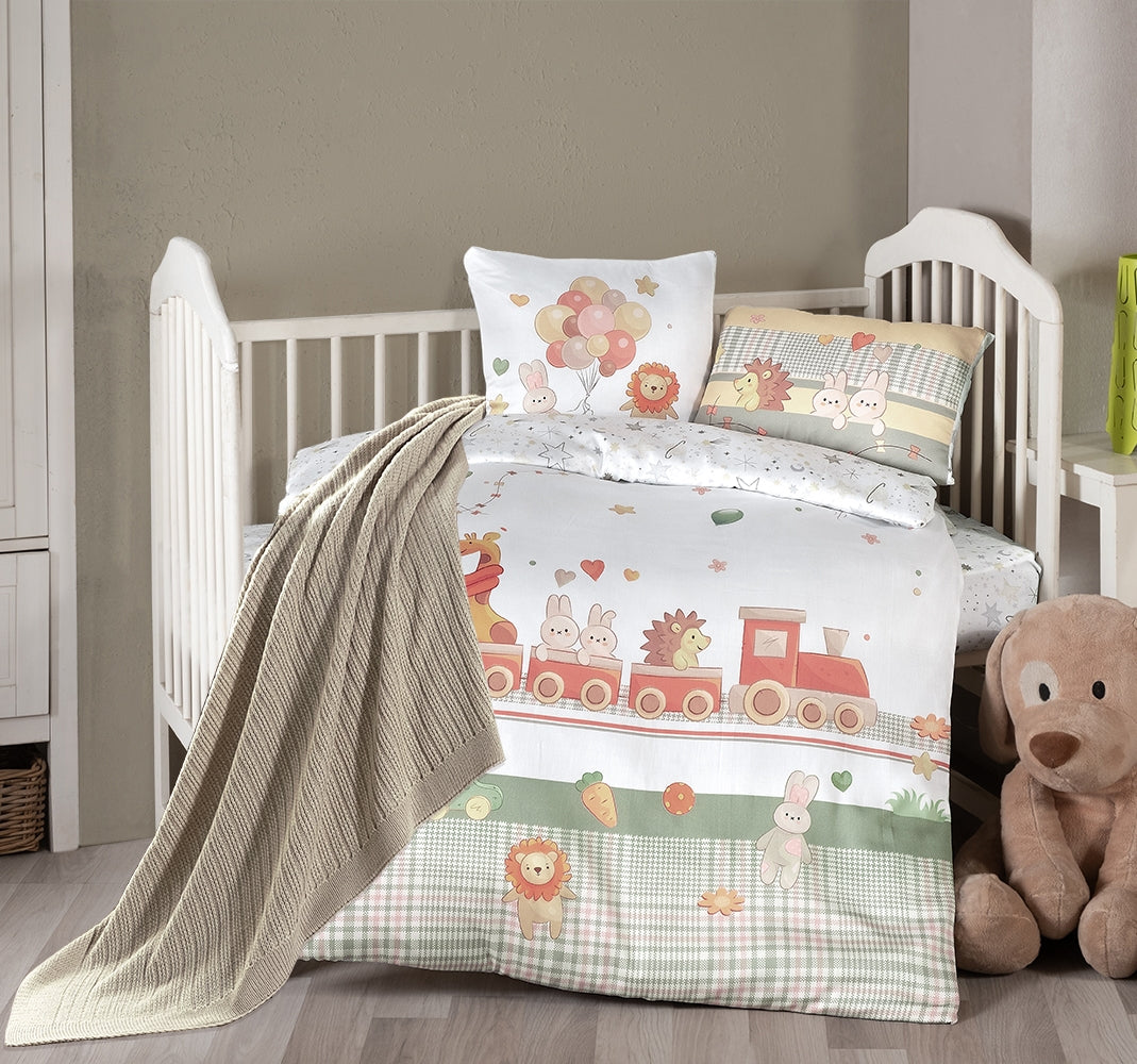 Постільна білизна для новонароджених з пледом First Choice Baby Digital Satin Nirvana 100х150 см. Toys