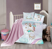 Постільна білизна для новонароджених з пледом First Choice Baby Digital Satin Nirvana 100х150 см. Magic