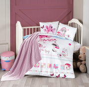 Постільна білизна для новонароджених з пледом First Choice Baby Digital Satin Nirvana 100х150 см. Lunda