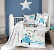 Постільна білизна для новонароджених з пледом First Choice Baby Digital Satin Nirvana 100х150 см. Joyce