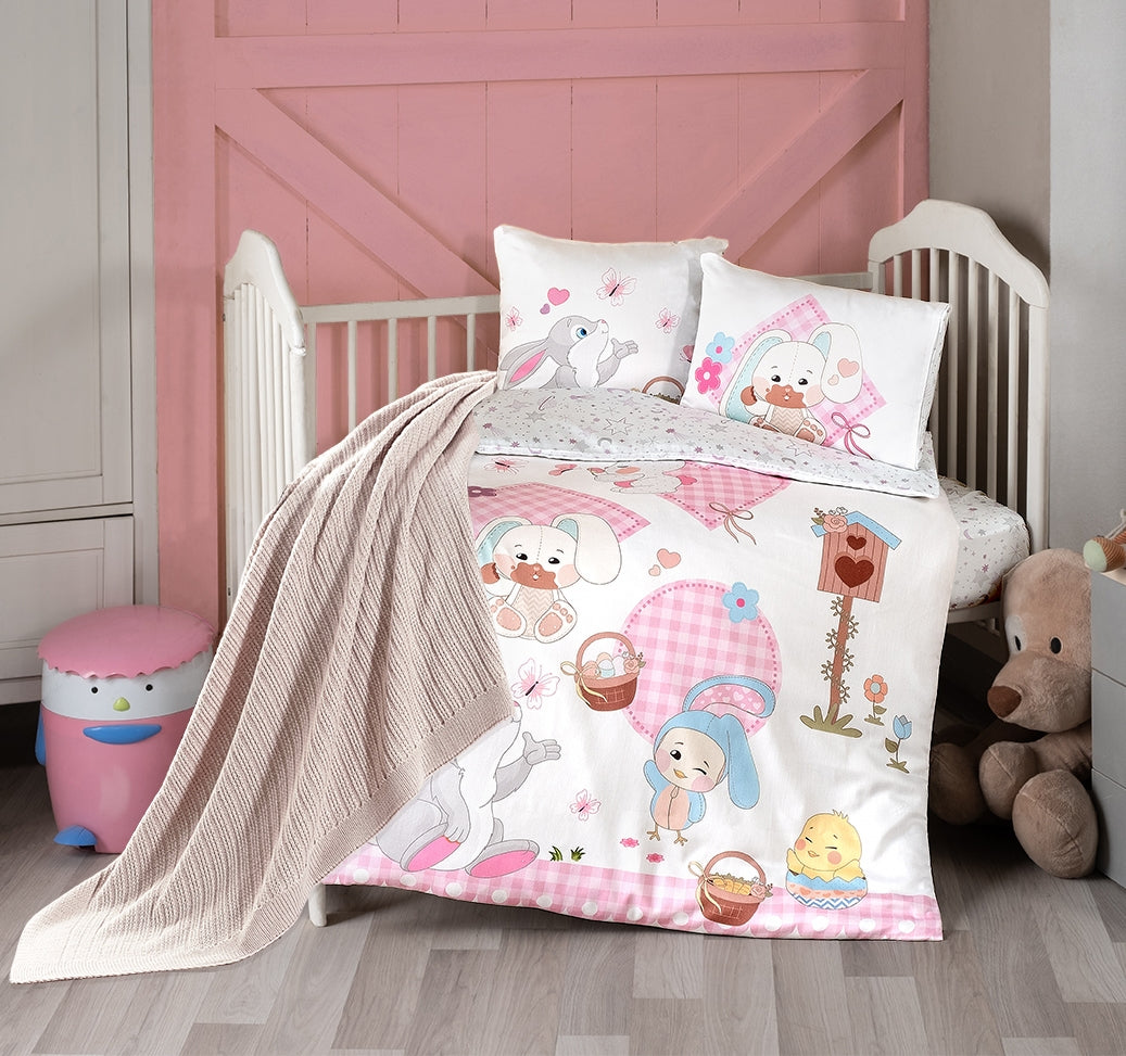 Постільна білизна для новонароджених з пледом First Choice Baby Digital Satin Nirvana 100х150 см. Wenny