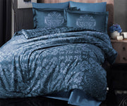 Постільна білизна Altinbasak Satin 200 х 220 см Benign Lacivert