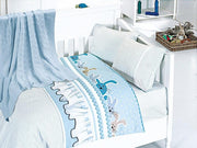 Постільна білизна для новонароджених з пледом First Choice Baby Nirvava 100х150 см. Ginny Blue