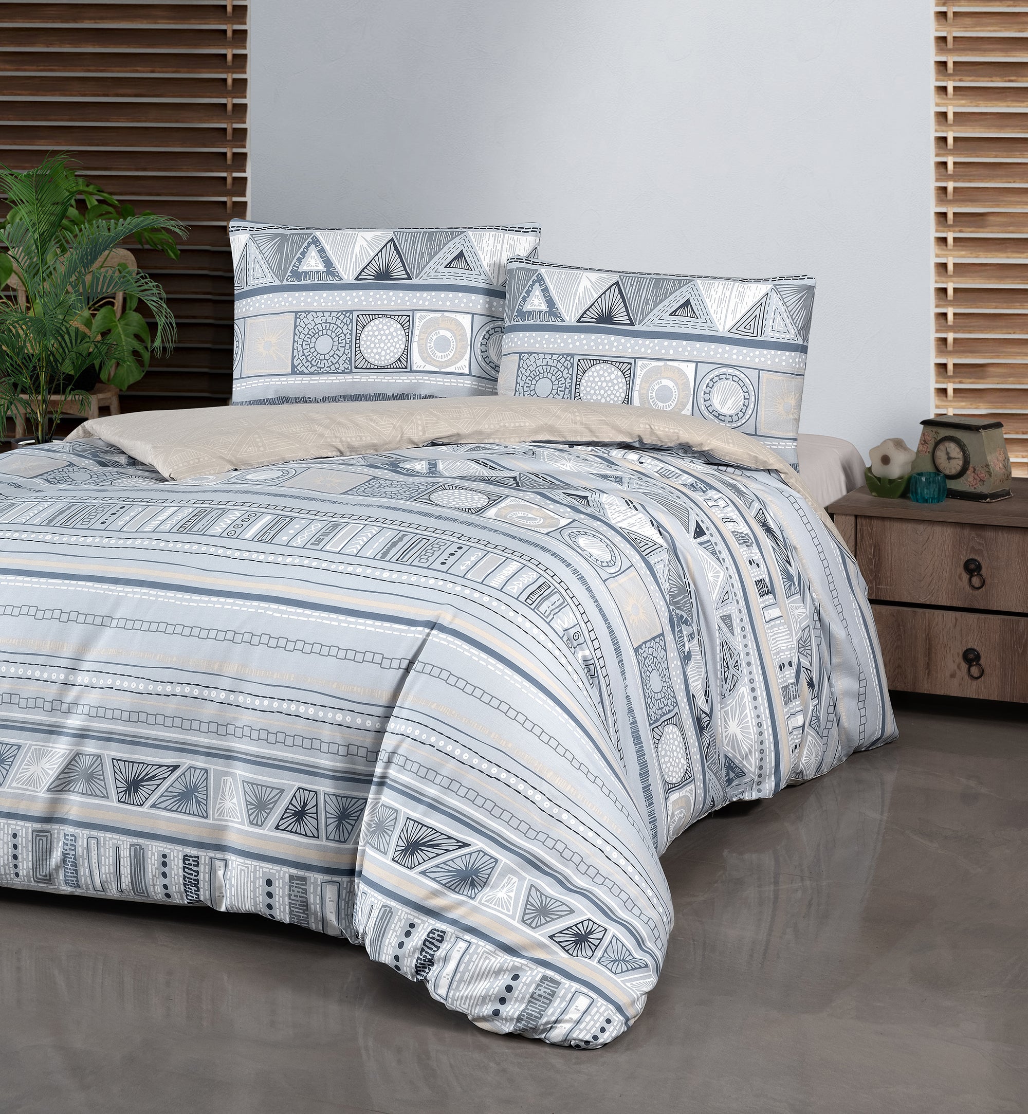 Постільна білизна First Choice Homesko Ranforse сімейний 160 х 220 см Bohem Blue