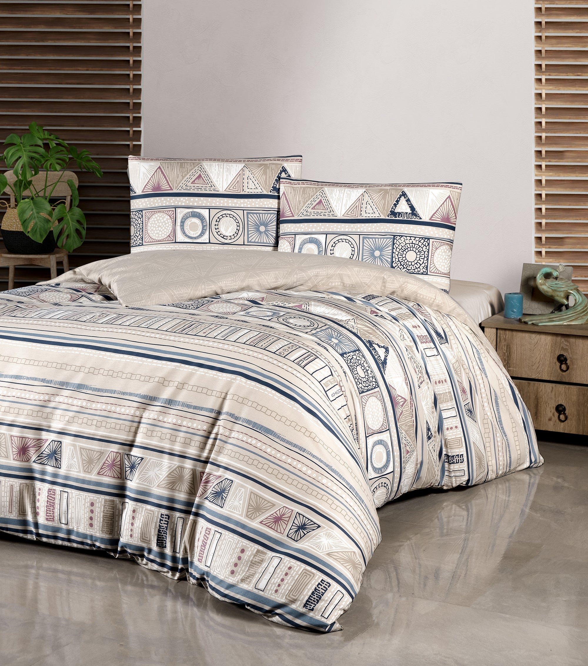 Постільна білизна First Choice Homesko Ranforse 160 х 220 см Bohem Ekru