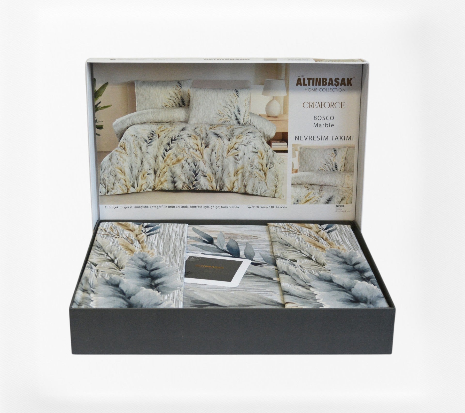 Постільна білизна Altinbasak Ranforse 200 х 220 см  Bosco Marble