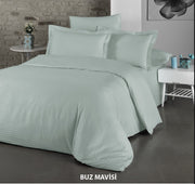 Постільна білизна Cotton Shine Stripe Satin 200х220 Buz Mavisi
