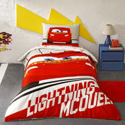 Постільна білизна TAC Disney 160x220 см Cars Lightning