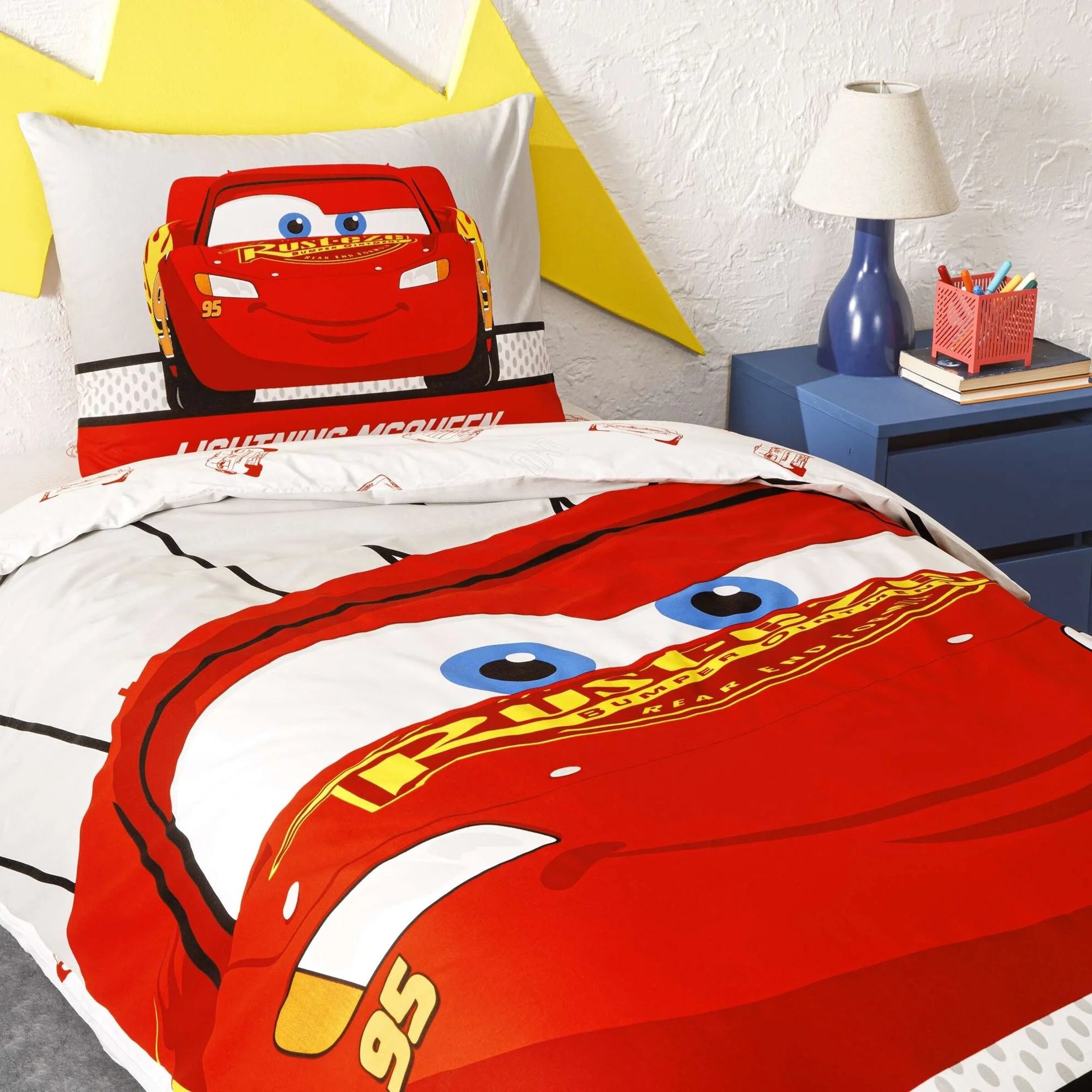 Постільна білизна TAC Disney 160×220 см Cars Lightning