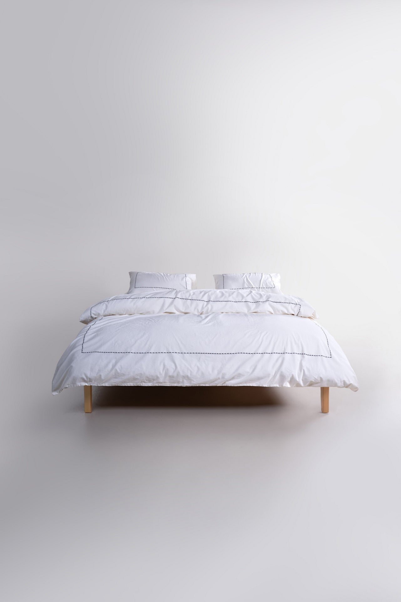 Постільна білизна Limasso Stonewashed Catenia 200 х 220 см Snow White