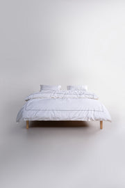 Постільна білизна Limasso Stonewashed Catenia 200 х 220 см Snow White