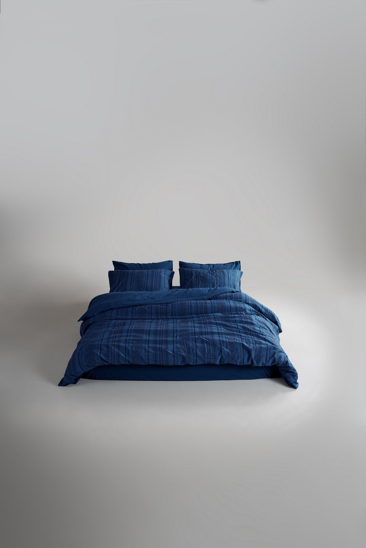 Постільна білизна Limasso Stonewashed Coastal Trio 200 х 220 см Dress Blue