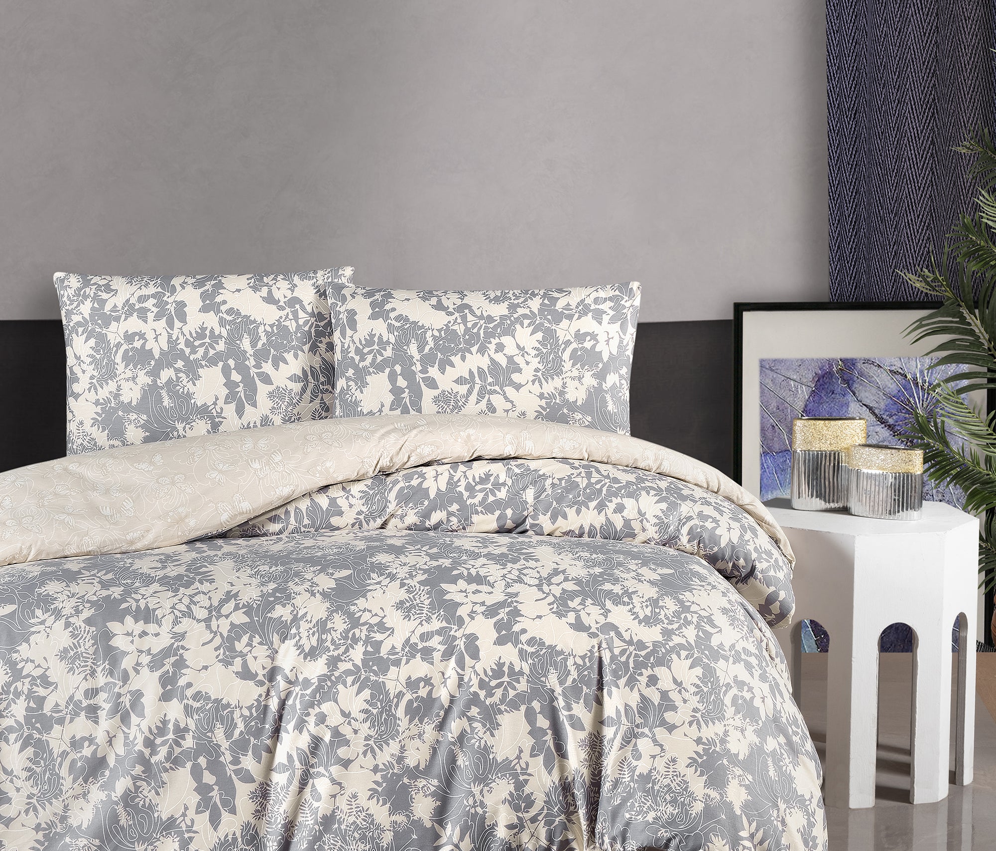 Постільна білизна First Choice Homesko Ranforse 200 х 220 см Colin Grey