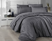 Постільна білизна First Choice Deluxe Satin DARK 200 х 220 см New Trend Antrasite