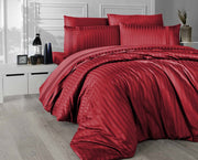Постільна білизна First Choice Deluxe Satin DARK 200 х 220 см New Trend Red