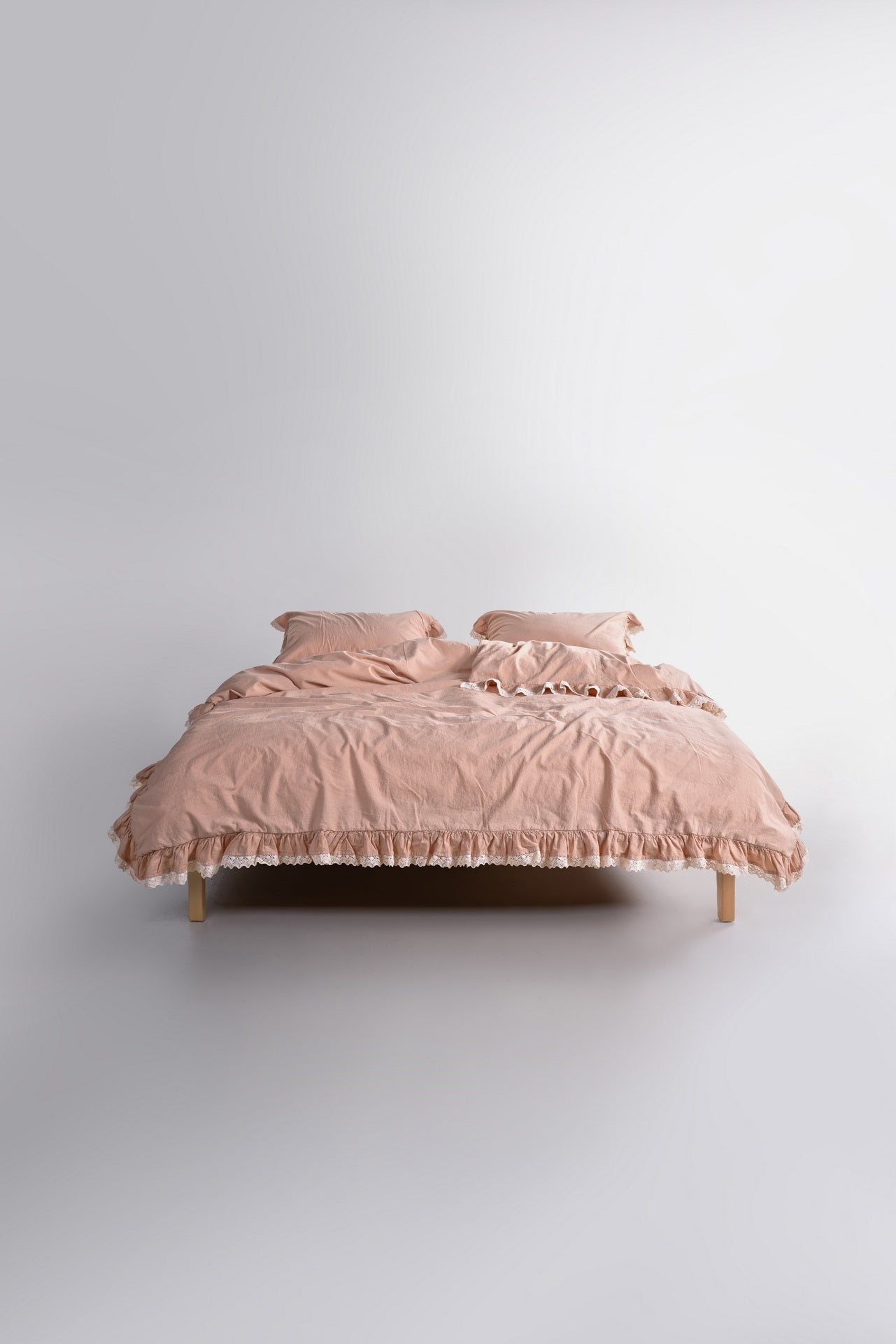 Постільна білизна Limasso Stonewashed Dora 200 х 220 см Akdeniz Bej
