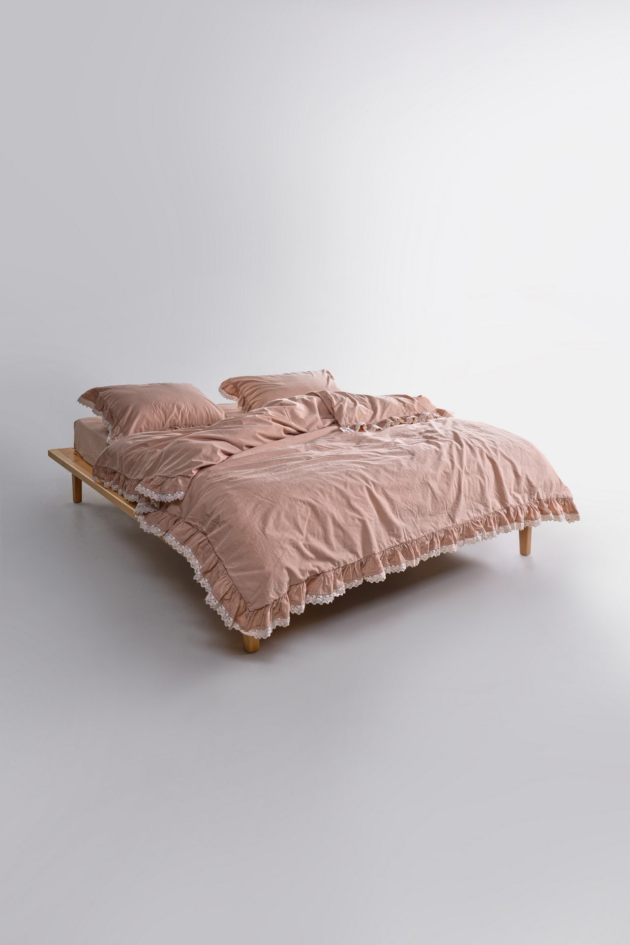 Постільна білизна Limasso Stonewashed Dora 200 х 220 см Akdeniz Bej