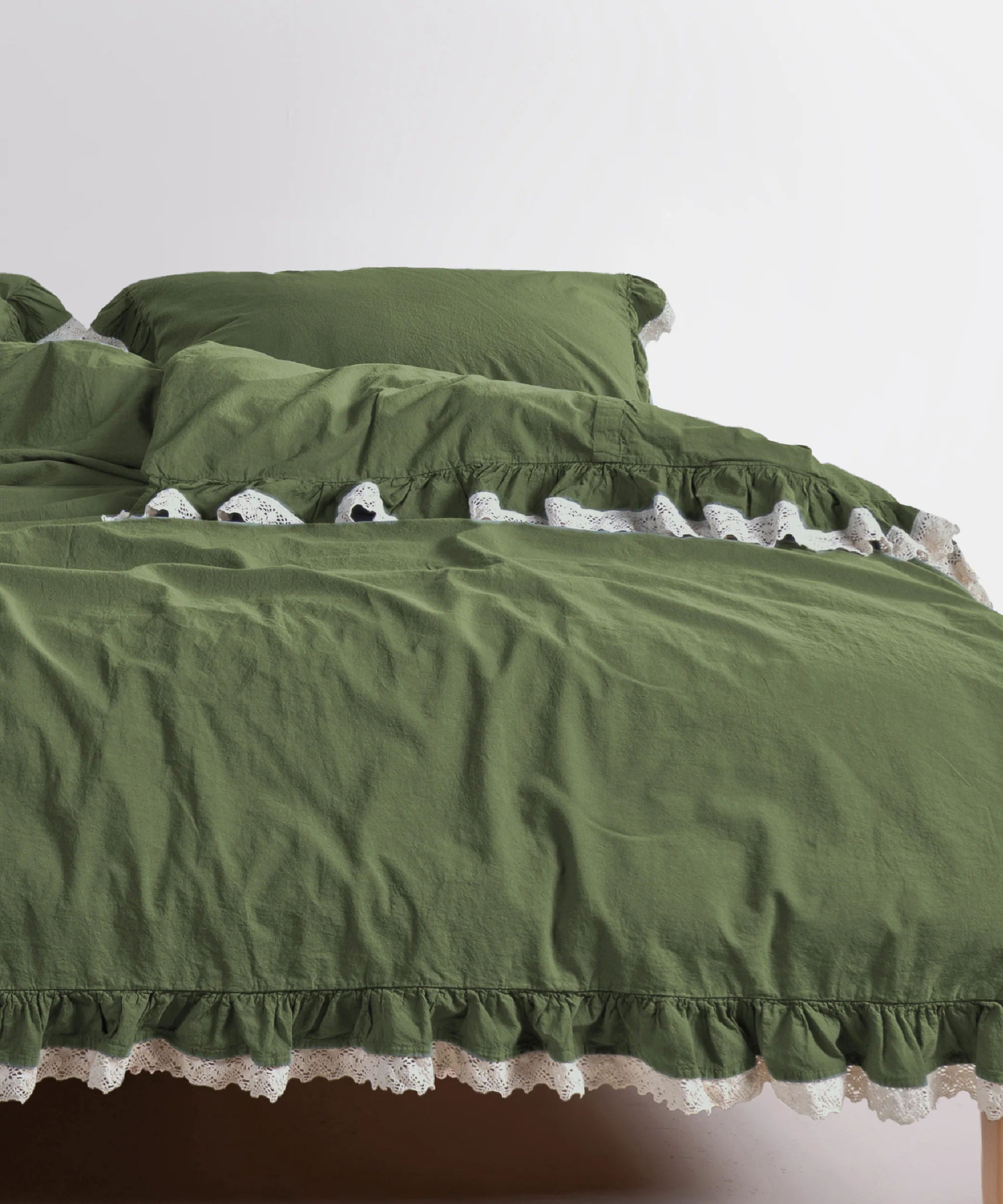 Постільна білизна Limasso Stonewashed Dora 200 х 220 см Capulet Olive