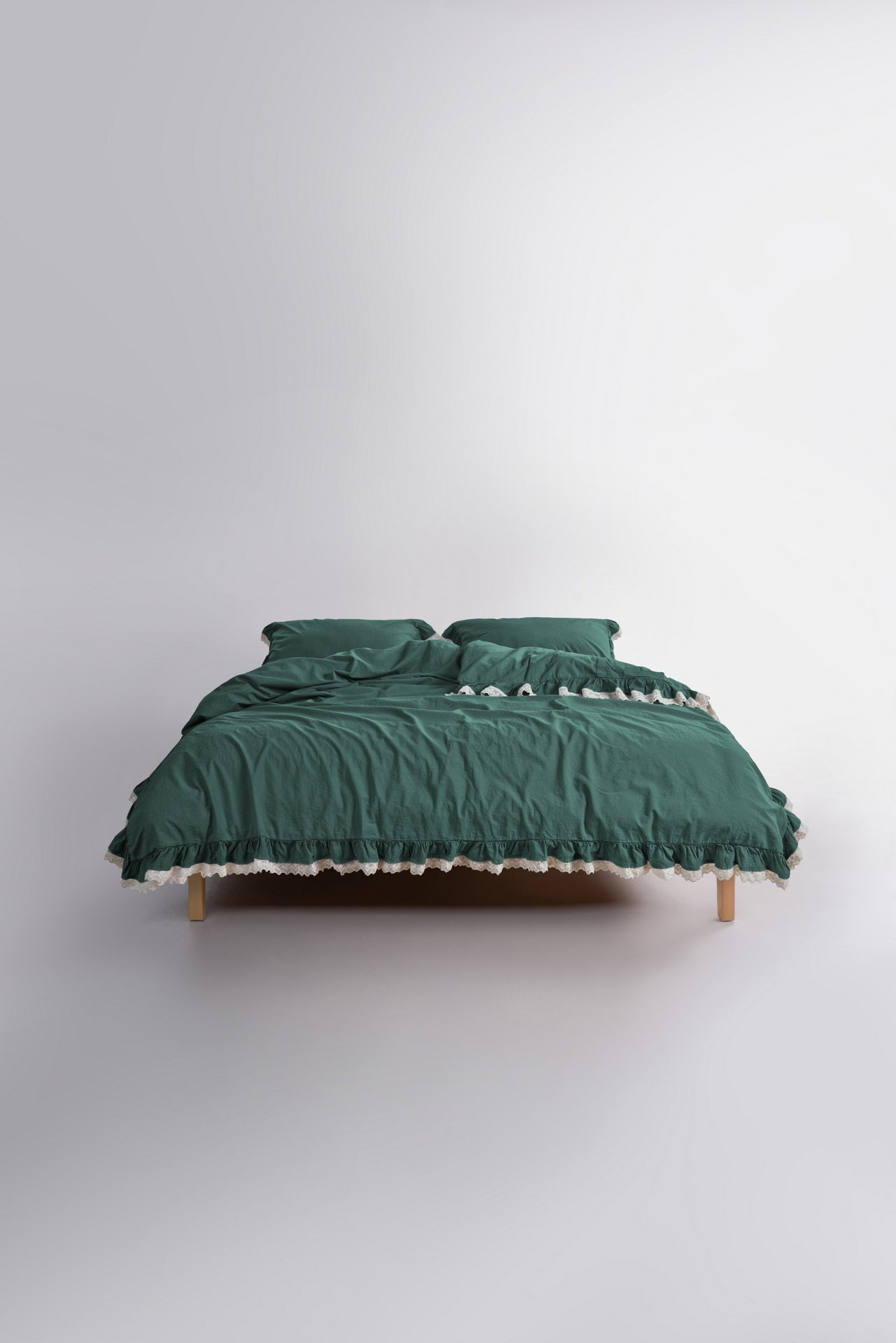 Постільна білизна Limasso Stonewashed Dora 200 х 220 см Dark Green