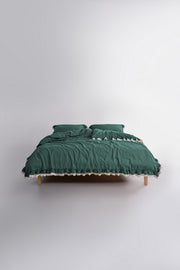 Постільна білизна Limasso Stonewashed Dora 200 х 220 см Dark Green