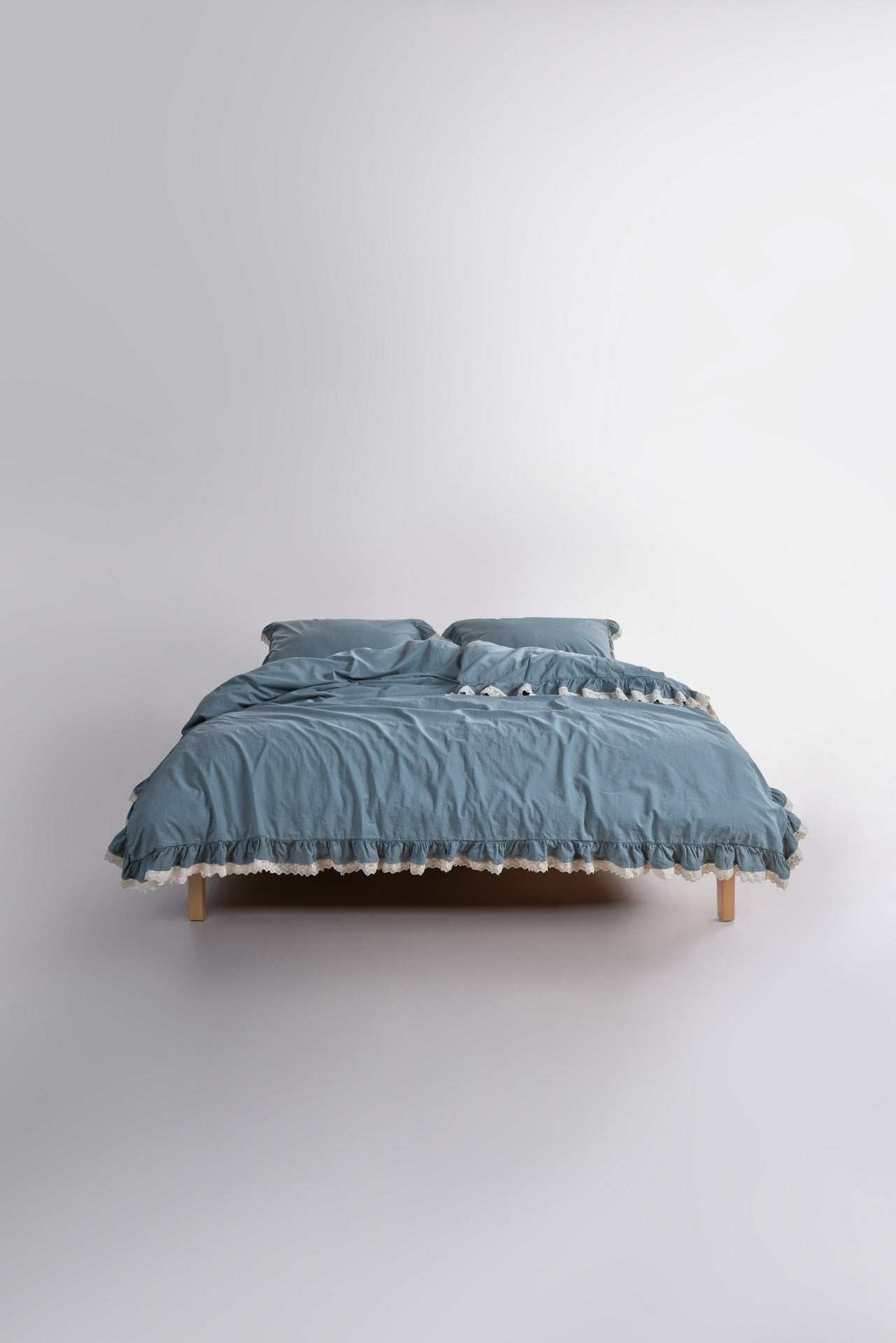 Постільна білизна Limasso Stonewashed Dora 200 х 220 см Natural Green