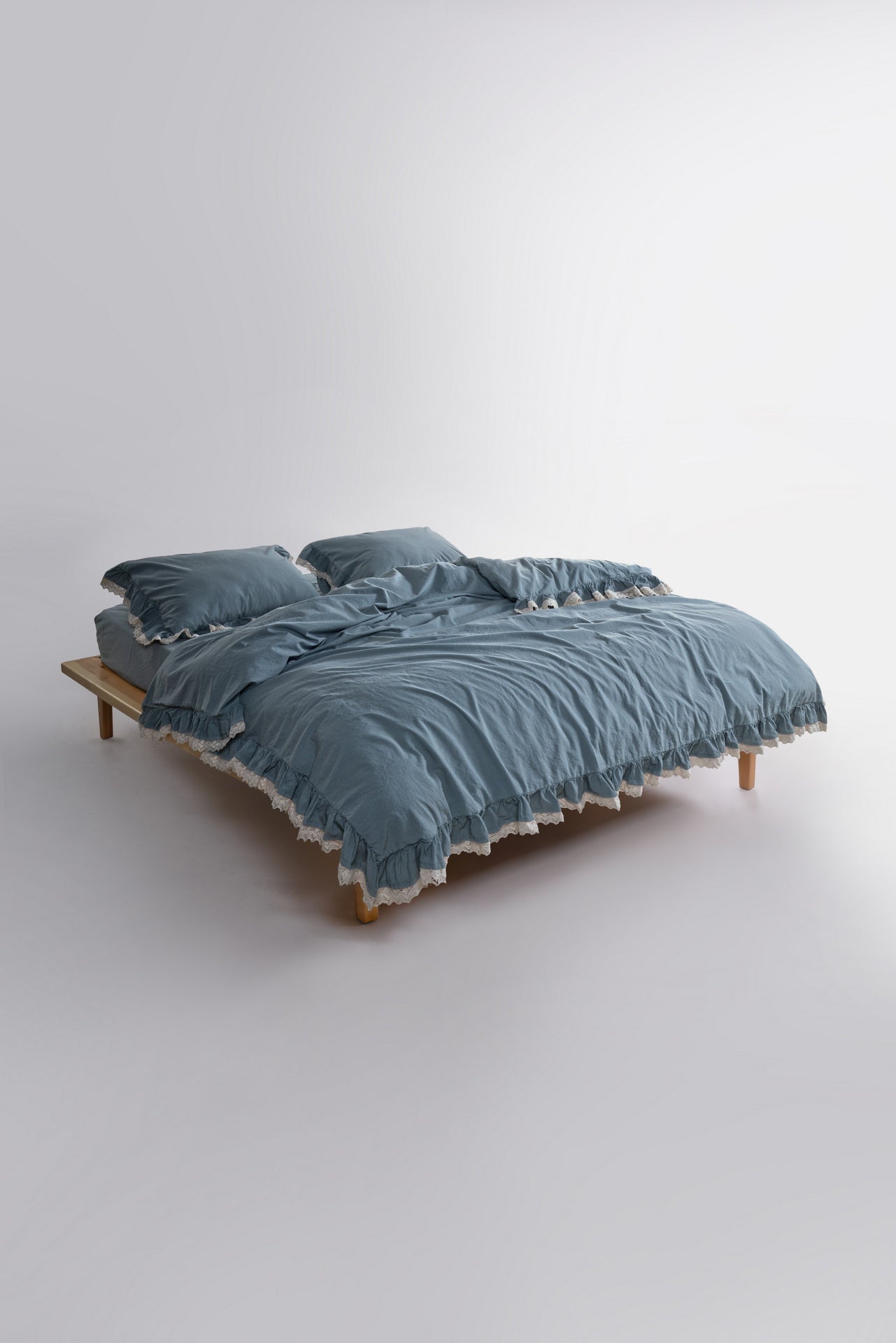 Постільна білизна Limasso Stonewashed Dora 200 х 220 см Natural Green