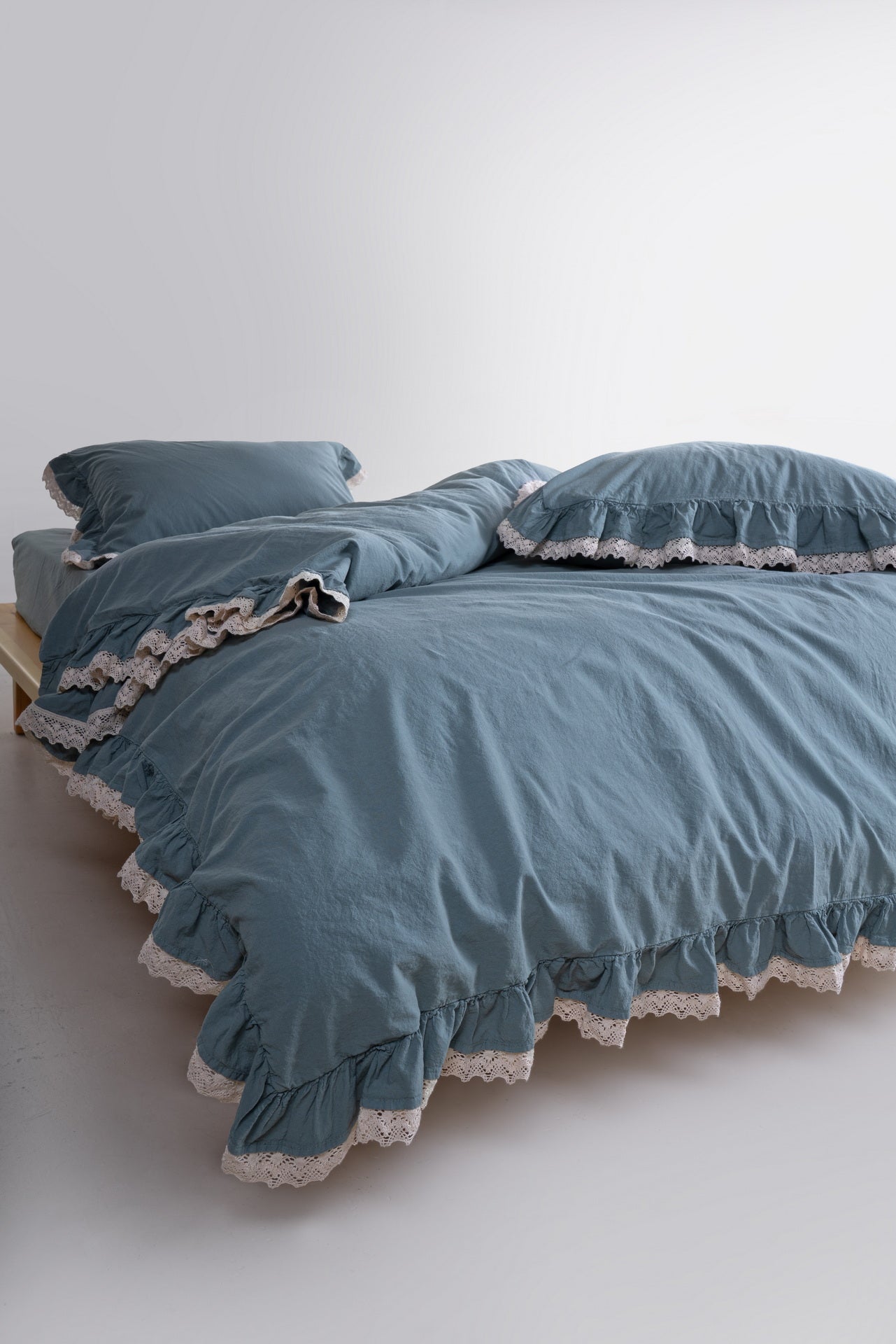 Постільна білизна Limasso Stonewashed Dora 200 х 220 см Natural Green