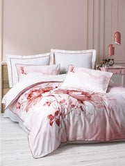 Комплект постільної білизни Cotton Box Elite Saten 200×220 Gules Kirmizi