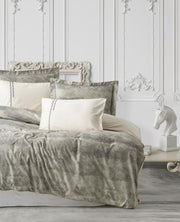 Комплект постільної білизни Cotton Box Elite Saten 200×220 Sendero Haki
