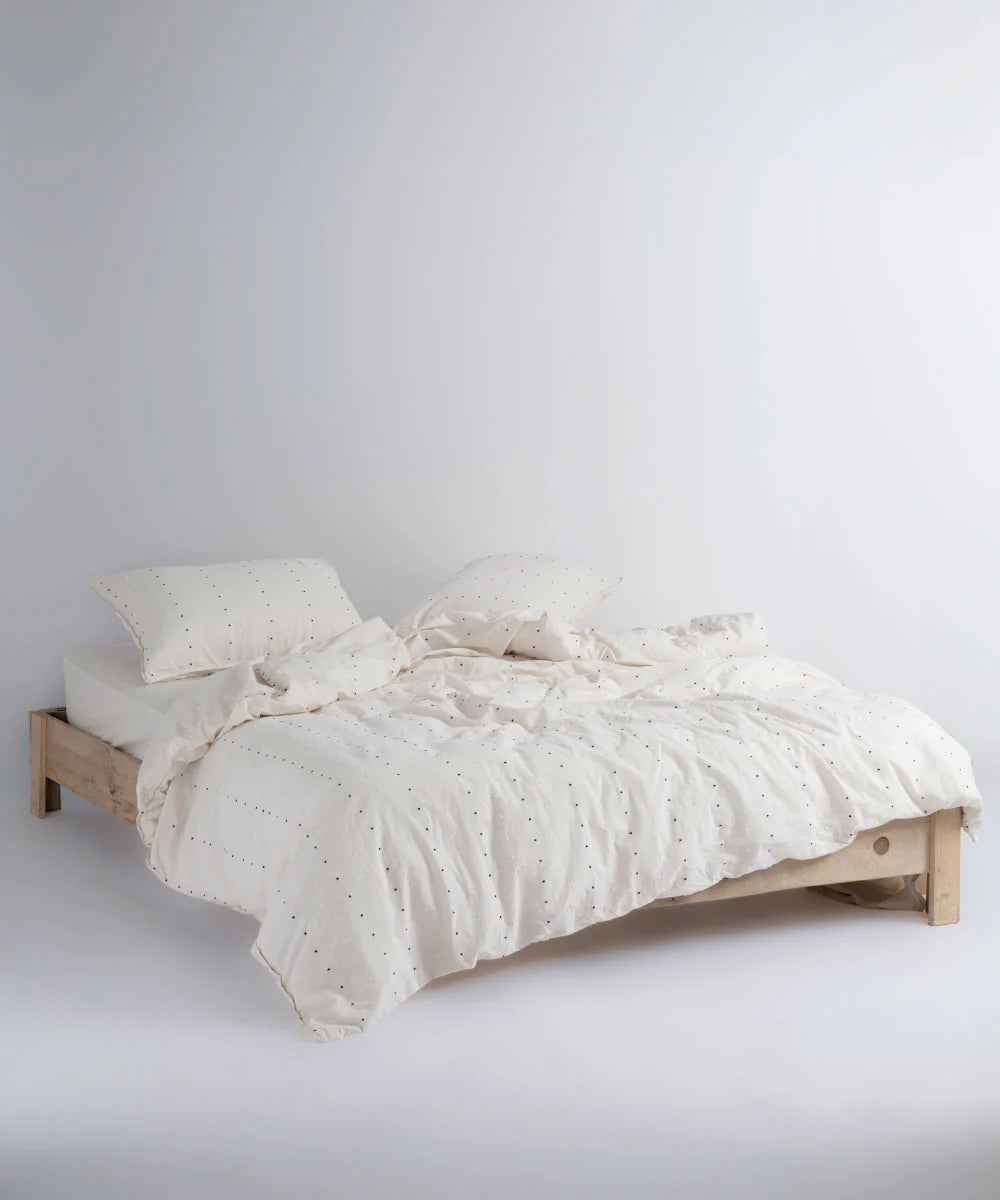 Постільна білизна Limasso Stonewashed 160 х 220 см Encorte Snow White