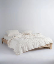 Постільна білизна Limasso Stonewashed 160 х 220 см Encorte Snow White