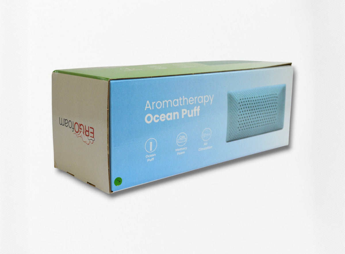 Подушка ортопедична Ergo Foam 60x40x16 см. Visko Aroma Therapy Ocean Puff