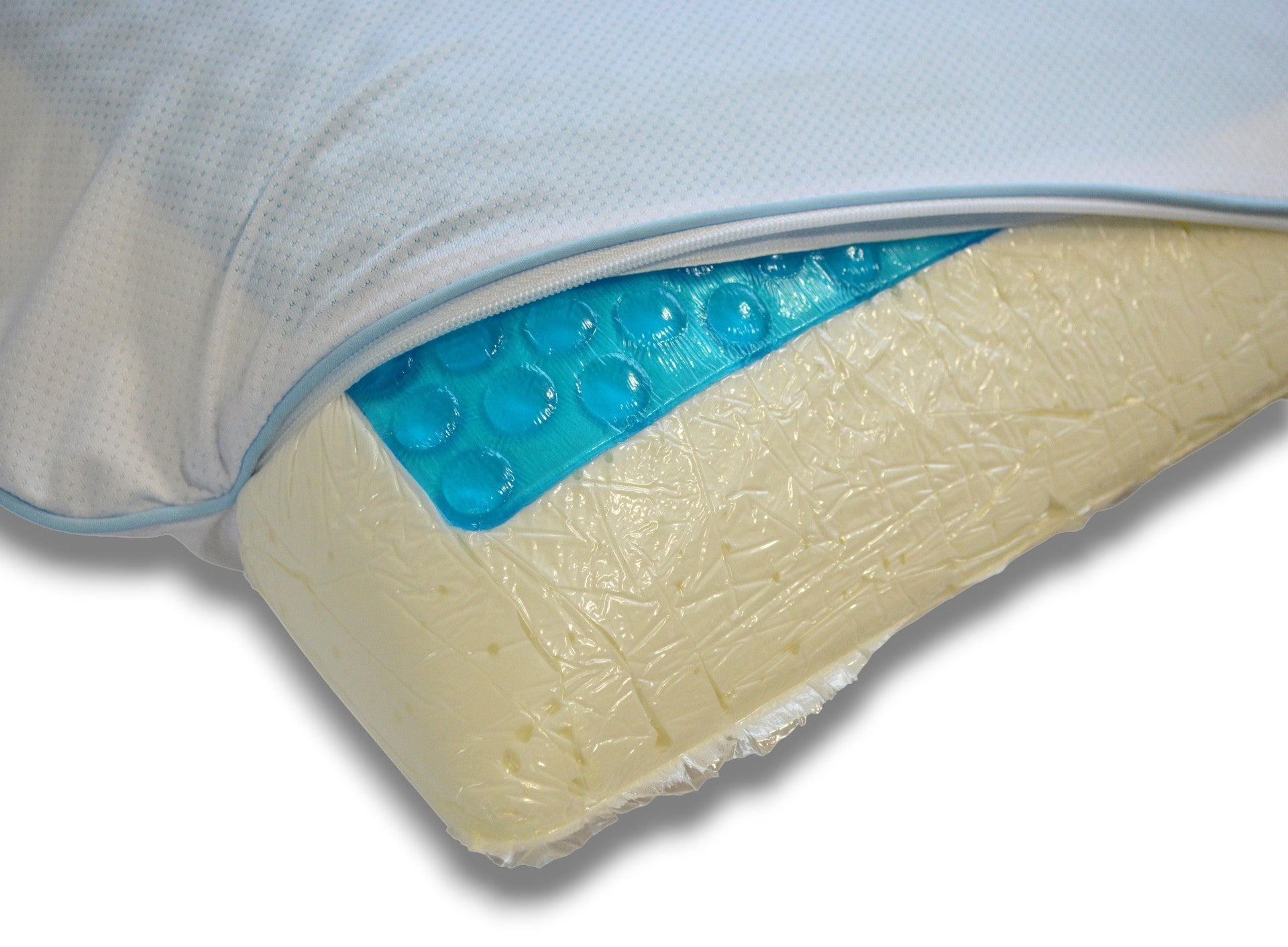 Подушка ортопедична Ergo Foam з ефектом охолодження 60x40x13 см. Evva Gel