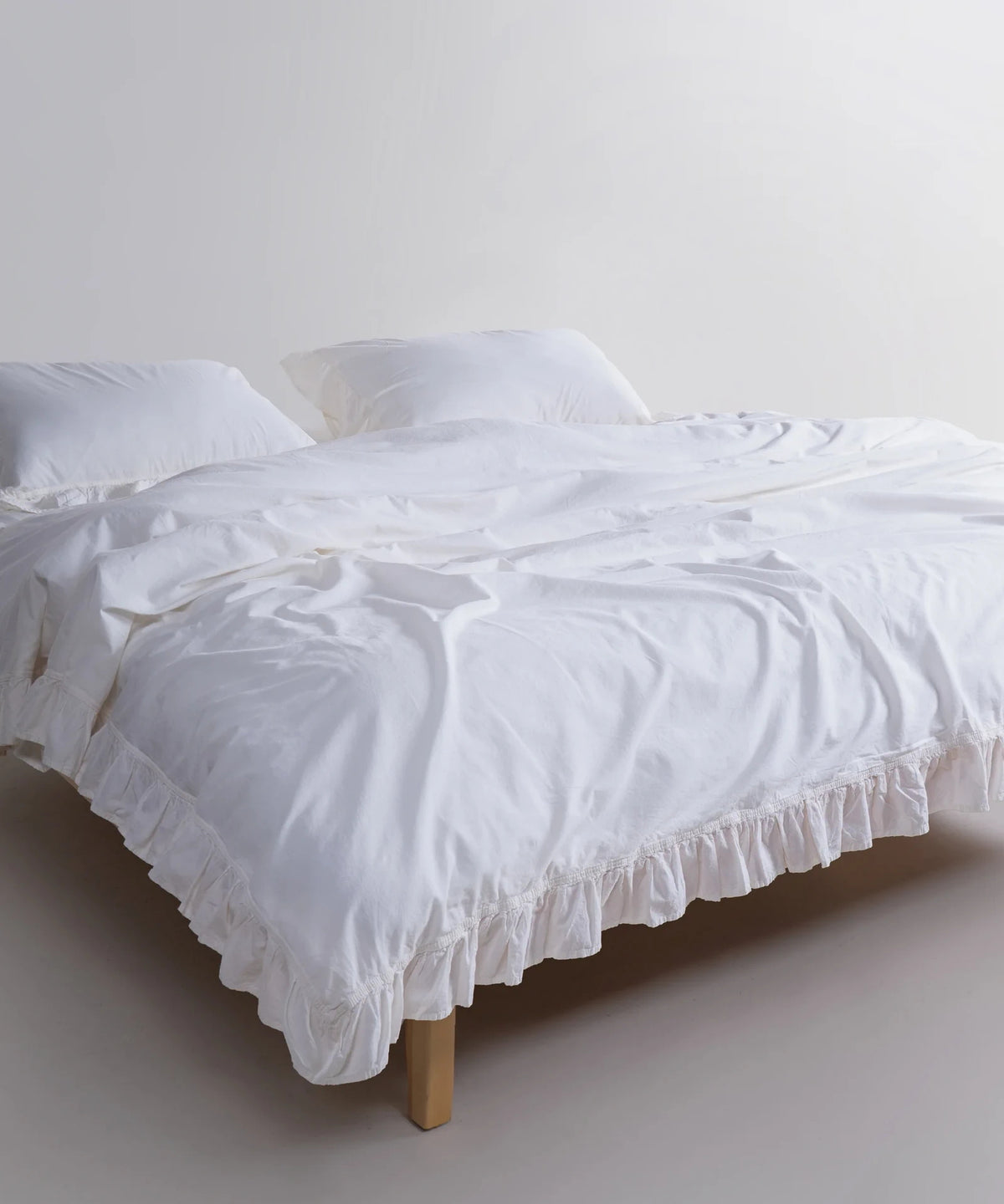 Постільна білизна Limasso Stonewashed Exclusive 200 х 220 см Snow White